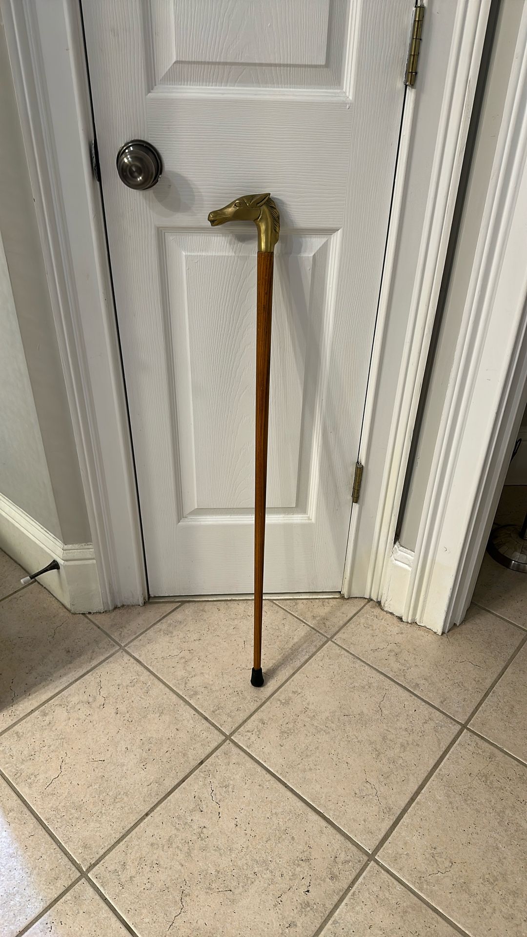 Very Stylish Brass Horse Head Walking Cane