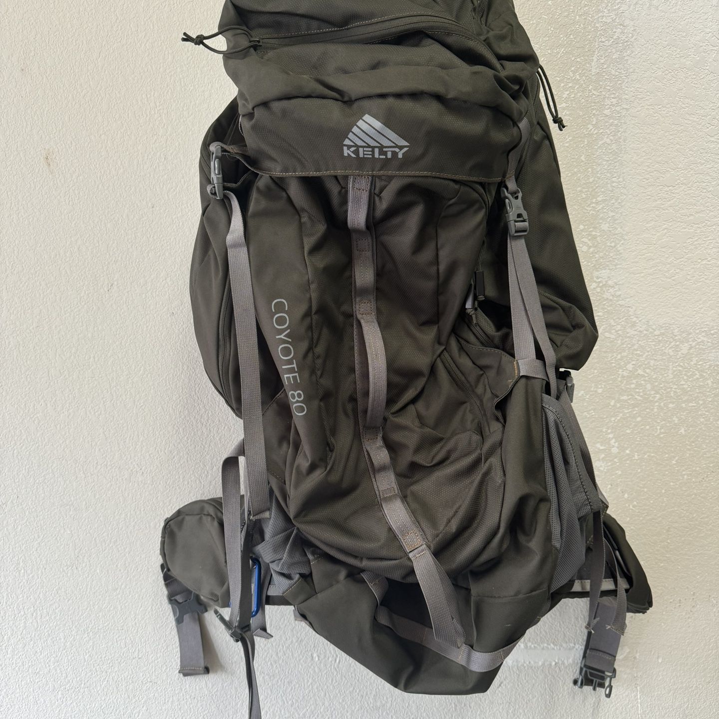 External Frame Hiking Backpacks Kelty Coyote 80L Backpack Blue - Main Image