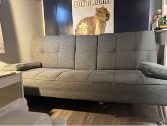 Grey futon