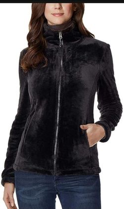 32 Degrees Women's Plush cozy Full Zip Jacket Coat size S Small pockets Top warm shirt
