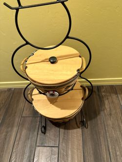 Longaberger Wrought Iron Santa Clause 