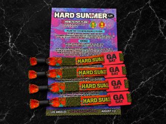 Hard Summer Saturday GA Wristbands