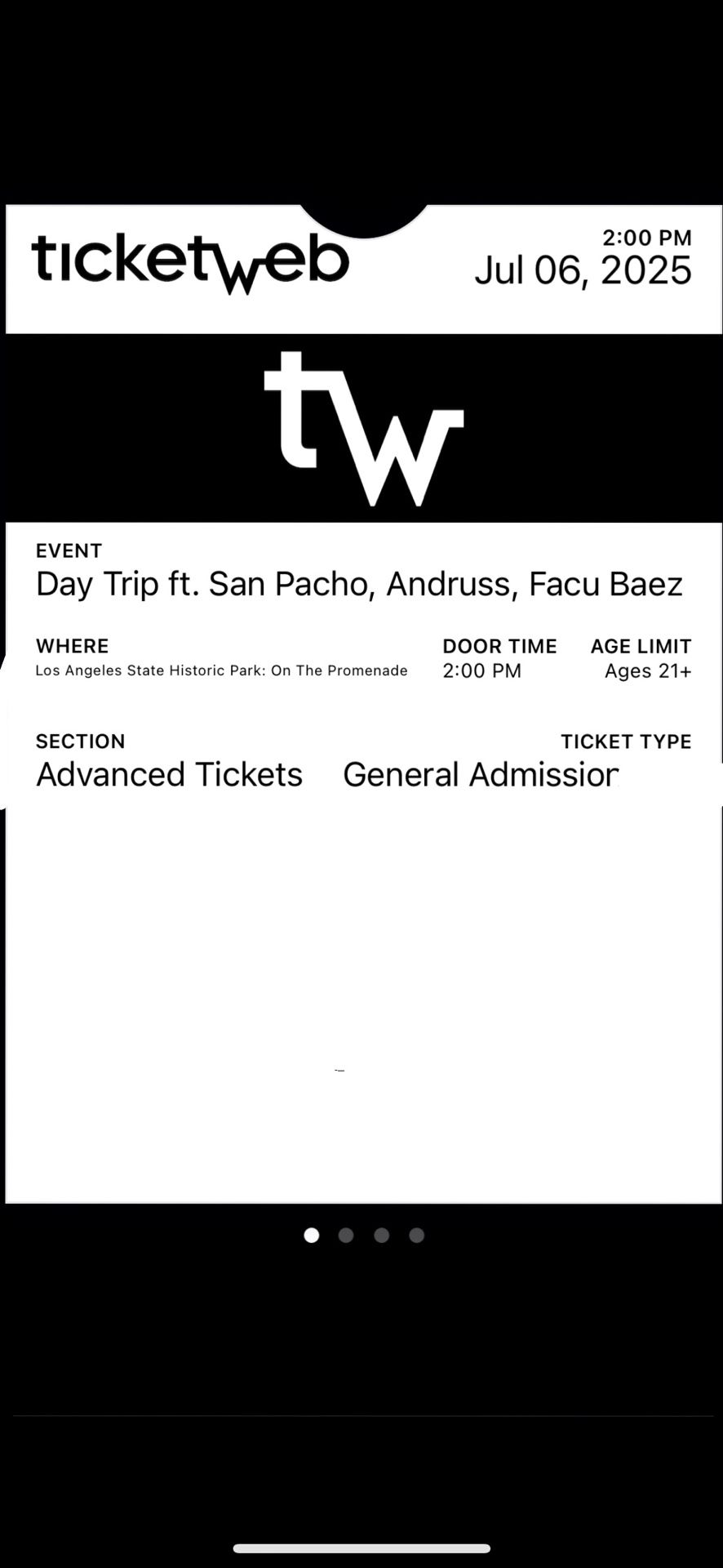 San Patch Ticket