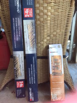 2 boxes of closet rods -$10 for both