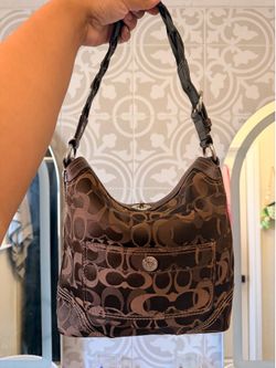 Brown coach bag