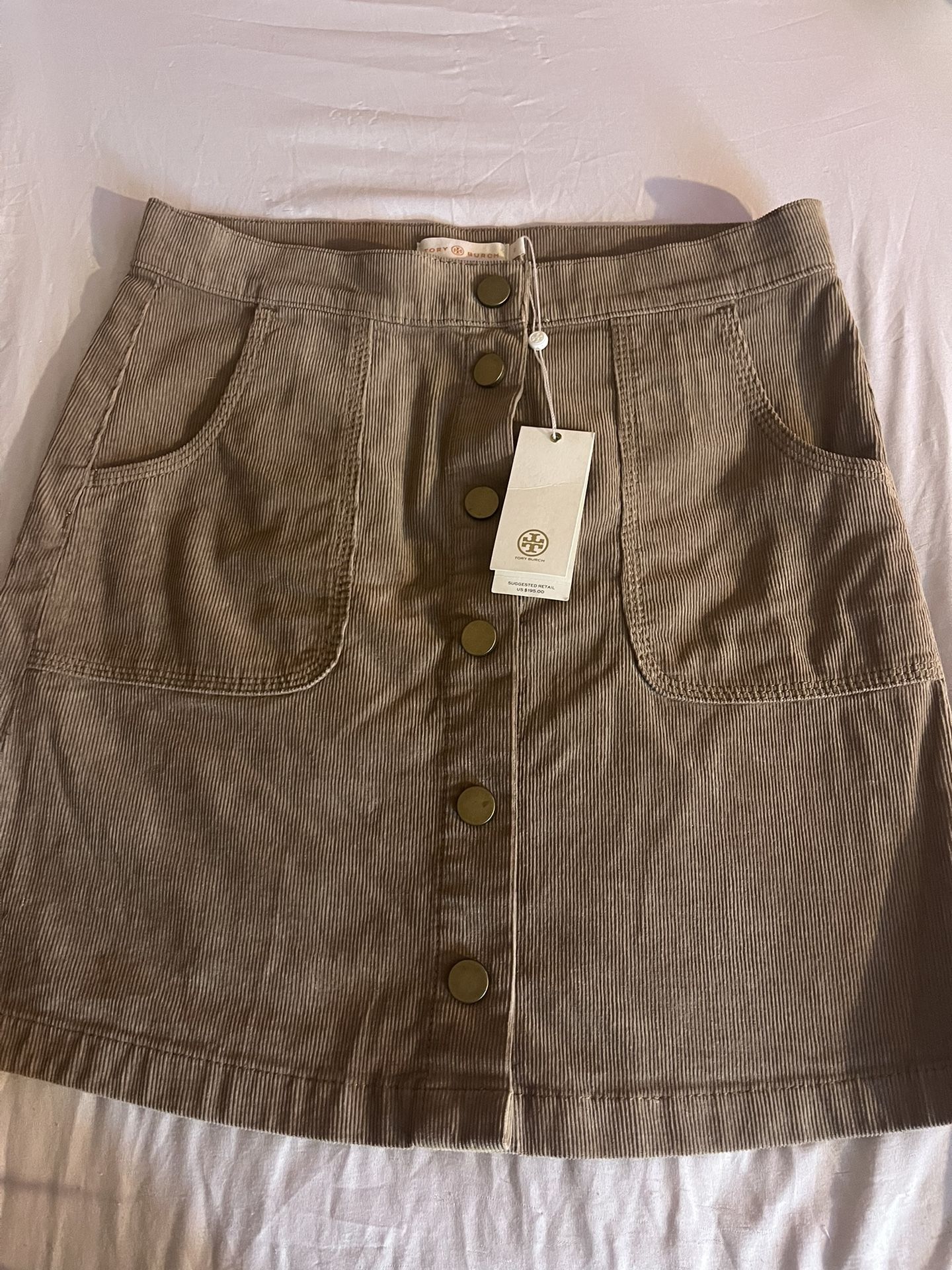 Tory Burch Courdory Brown Skirt