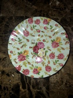 Fine China Floral tea plate