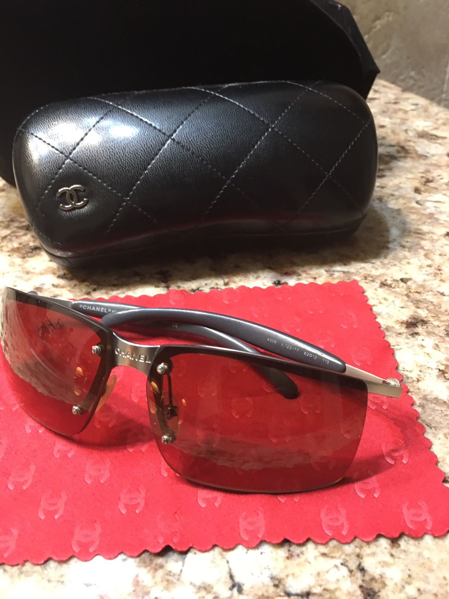 Authentic Chanel Sunglasses & Case