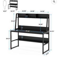 Computer Desk With Hutch And Storage 