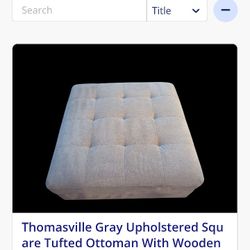 Thomasville Gray Ottoman