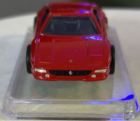 Tomica Ferrari wheel swapped w/ real rubber tires