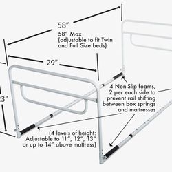 Dual Hand Bed Rail for Elderly / Senior