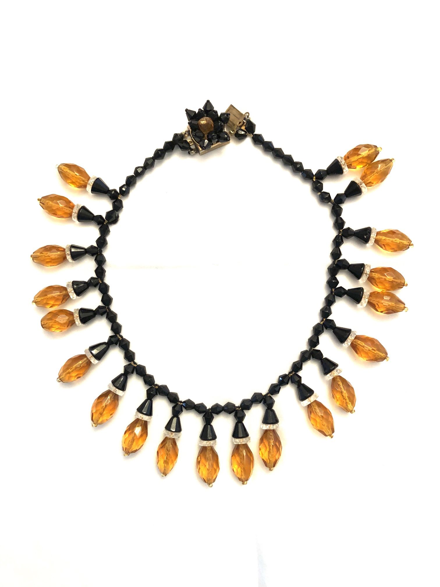 Amber Crystal Egyptian Style Chocker Necklace