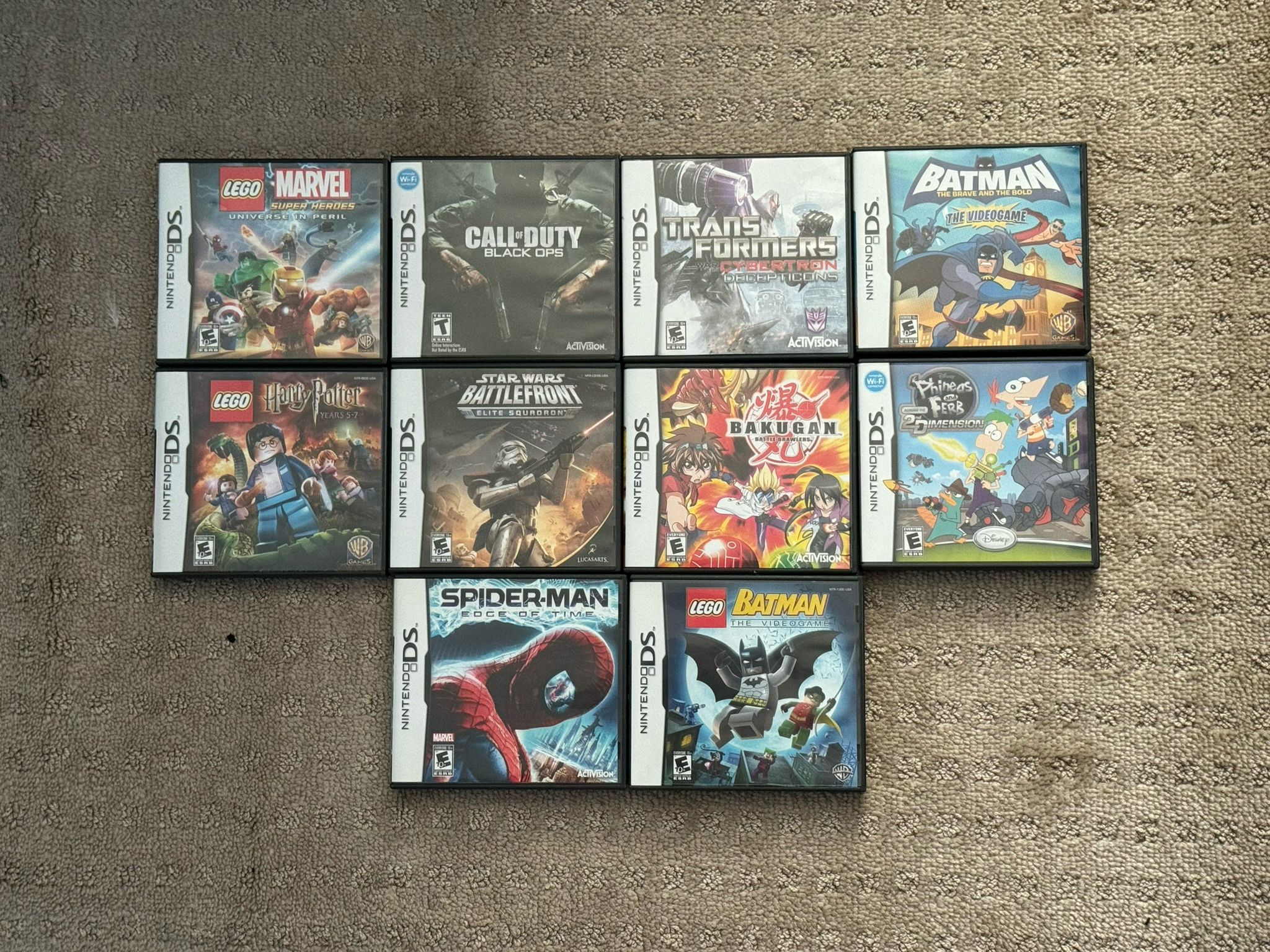 Variety Of Nintendo DS Games