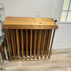Wine Rack  & Glass End Table 