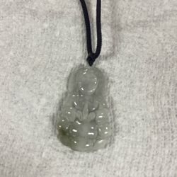 real jade kwan yin necklace for good health . 