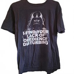 Star Wars Darth Vader T-Shirt Disturbing Lack of Obedience