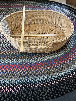 Large Wicker dog bed