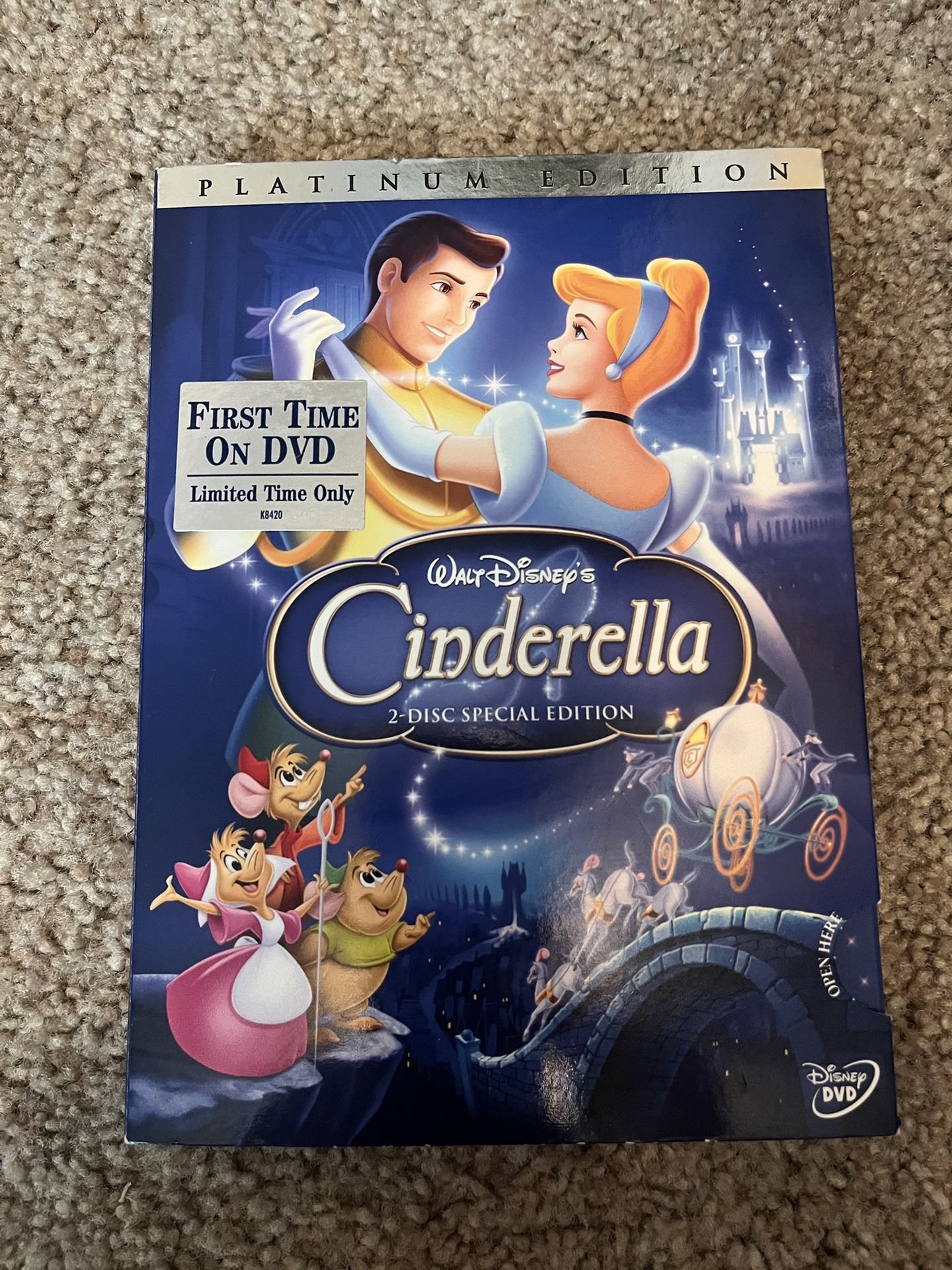 Walt Disney Cinderella DVD 