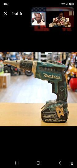 Makita 18v drywall drill with battery and charger
