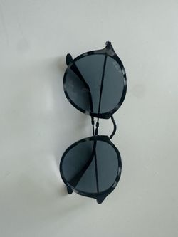 Ray-Ban Round Grey Tortoiseshell Polarized Sunglasses