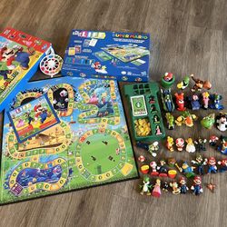 Nintendo Super Mario Life Board Game  And Figures 