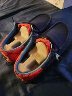 Hey dude spider man shoes