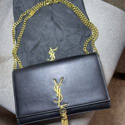 Clutch With Crossbody Chain 