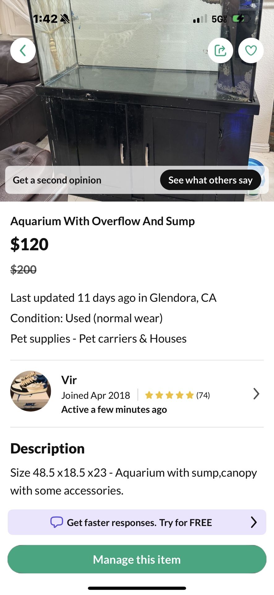 Reef Tank 90 Gallons