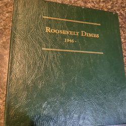 Coin Collection Book: Roosevelt Dimes 1946-
