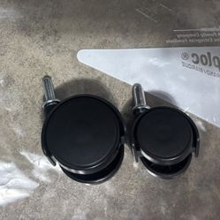 Plastic Casters 2 Sizes/ 4 Each