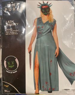 The Purge Lady Liberty Halloween Costume