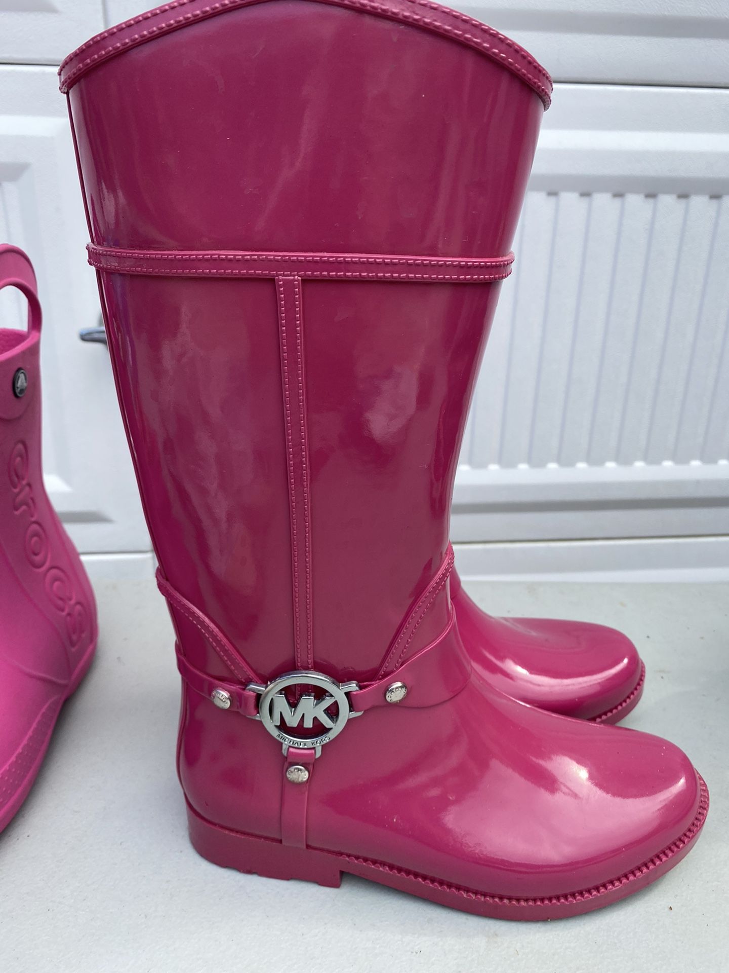 Girls Michael Kors Rain Boots Size 4 