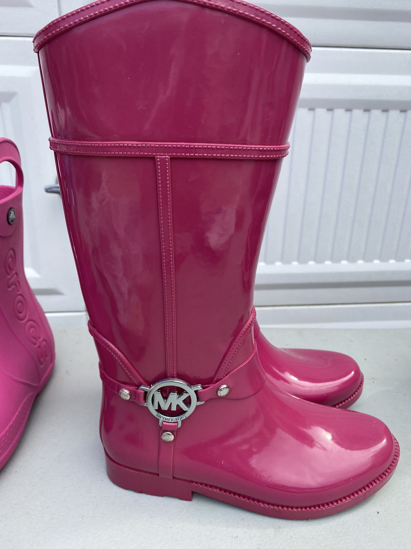 Girls Michael Kors Rain Boots Size 4