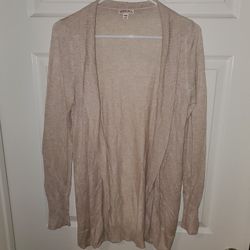 Soft + Cozy Cream Colored Cardigan Sweater (Size M)