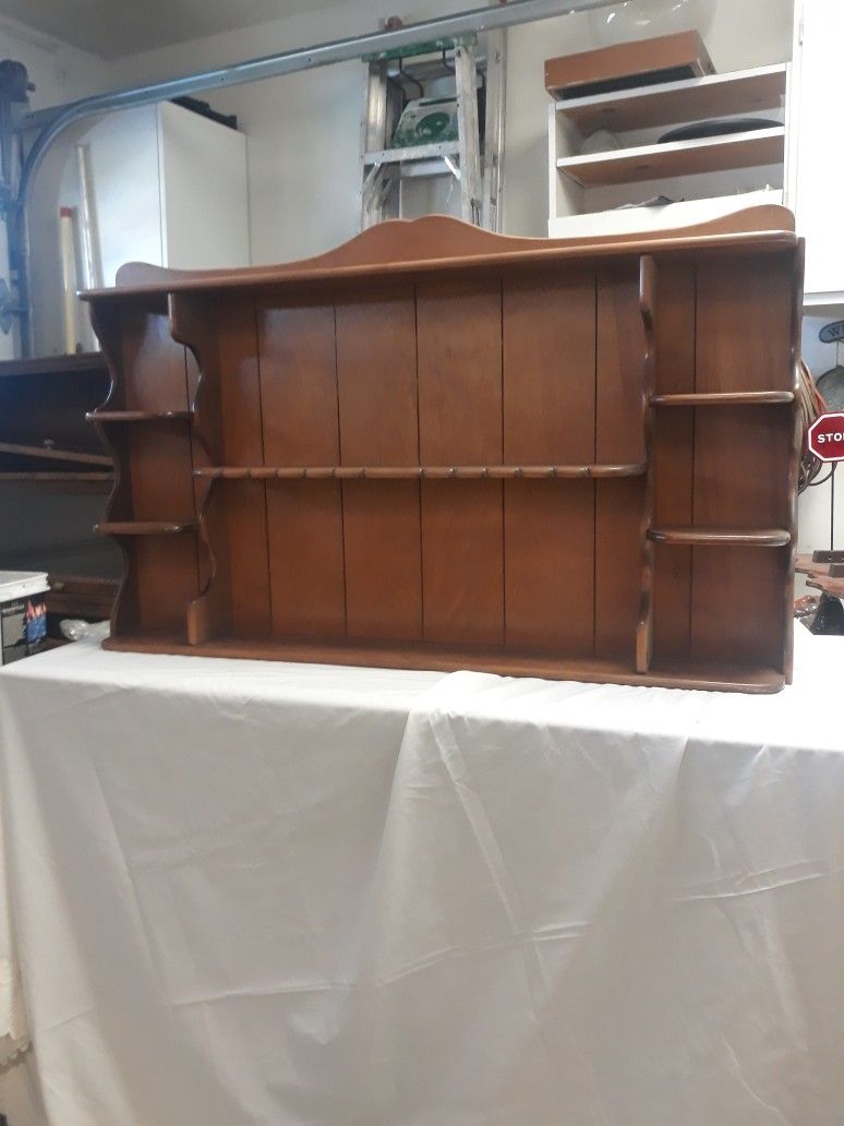 Maple Hardwood Cup And Spoon Rack