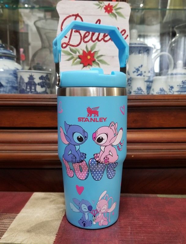 Beautiful 20oz Stitch and Angel Tumbler