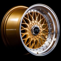 JNC004 Gold Machined Lip Wheels - 15"-18"
