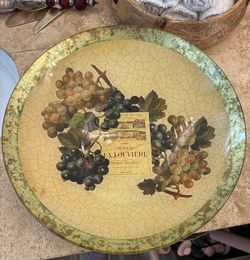Lesley Roy Decorative Grape Plate