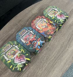 Pokemon Trading Card Game Ascended Heroes Tin (Mega Meganium, Feraligatr, Emboar) TCG