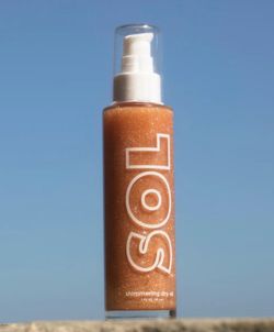 SOL shimmery body oil- Bronze Color