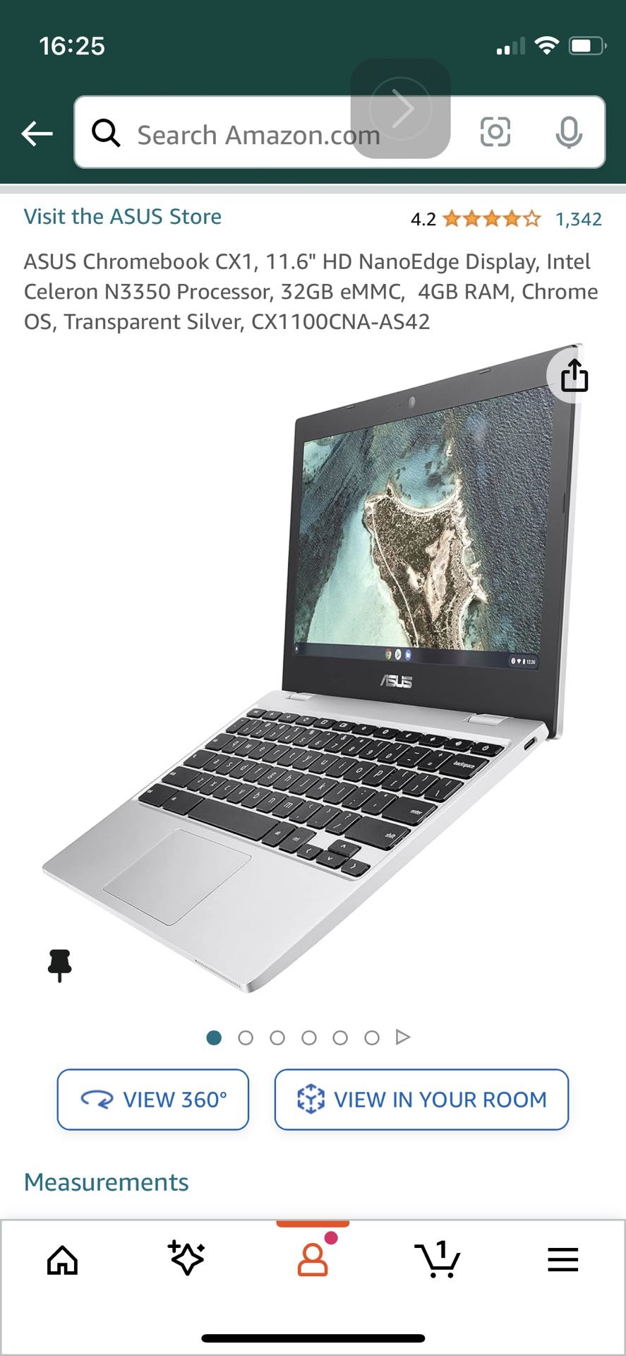 ASUS Chromebook CX1, 11.6"