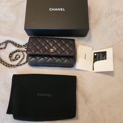 Sell Chanel Card Wallet with Chain - Black
