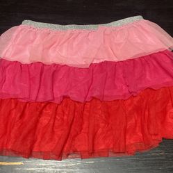 Size 14/16 Girls Multicolored Tulle Skirt 