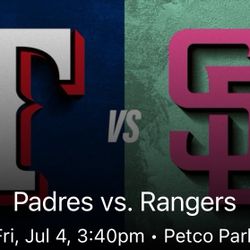 Padres July 4th 2 Tickets 