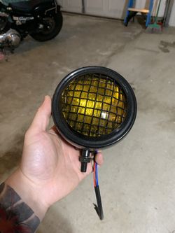 Bobber Head Light And Sportster Swingarm Bag