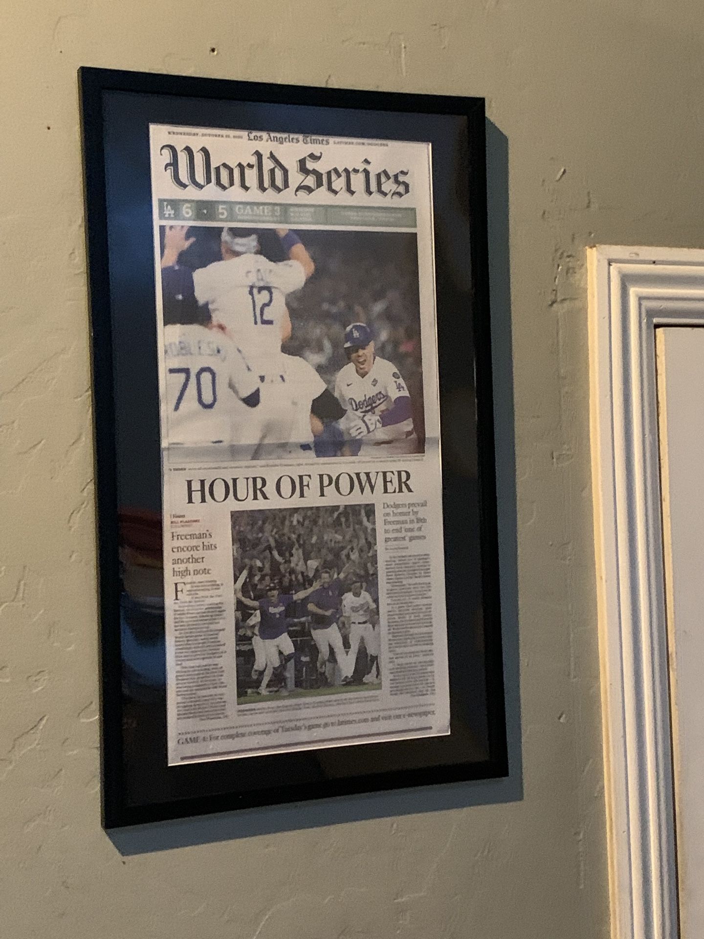 DODGERS WS GAME 3 FREDDIE FREEMAN WALK OFF HR Los Angeles Times