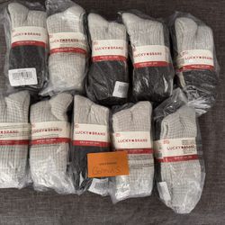 Lucky Brand Womens 6 Pack Boot Cut Socks 