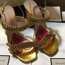 Gucci Leather Sandals Pumps Shoes Heels Size 36 USA Size 6 , Trade  for  Louis Vuitton  Or  Sale 