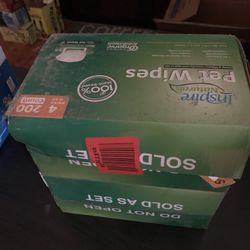 Inspire Naturals Plant-Based Pet Wipes 200 Count